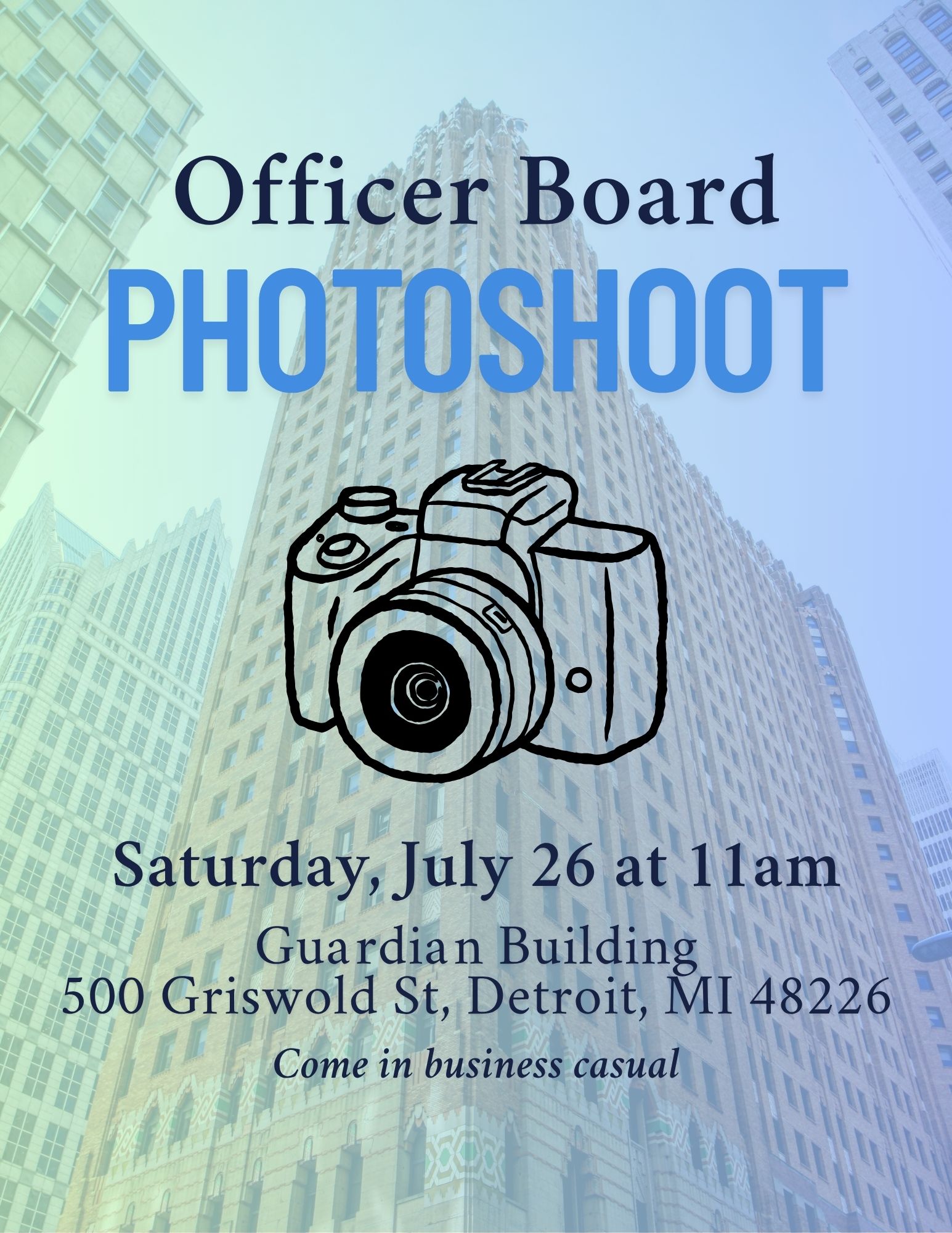 Officer Board Photoshoot