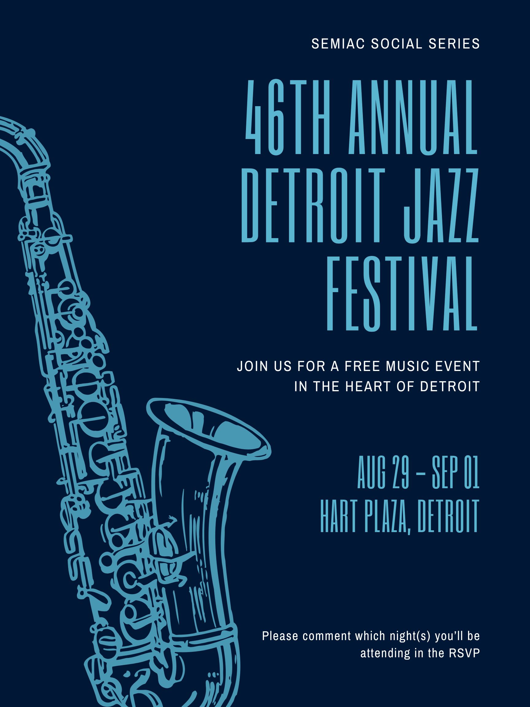 Social Series: 46th Annual Detroit Jazz Festival
